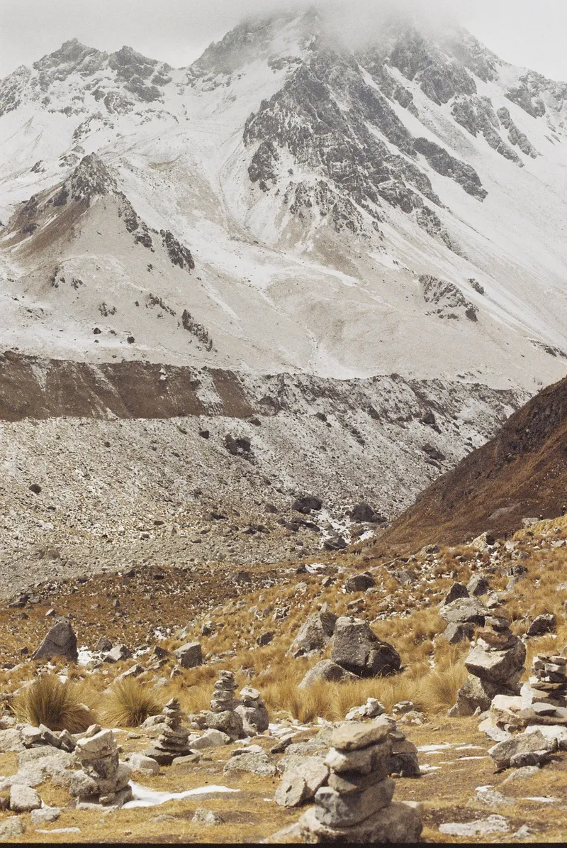 Stone stacks on Salkanty Pass, Peru
