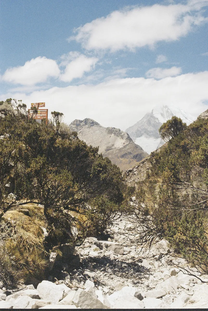 View on the Laguna 69 trek, Peru