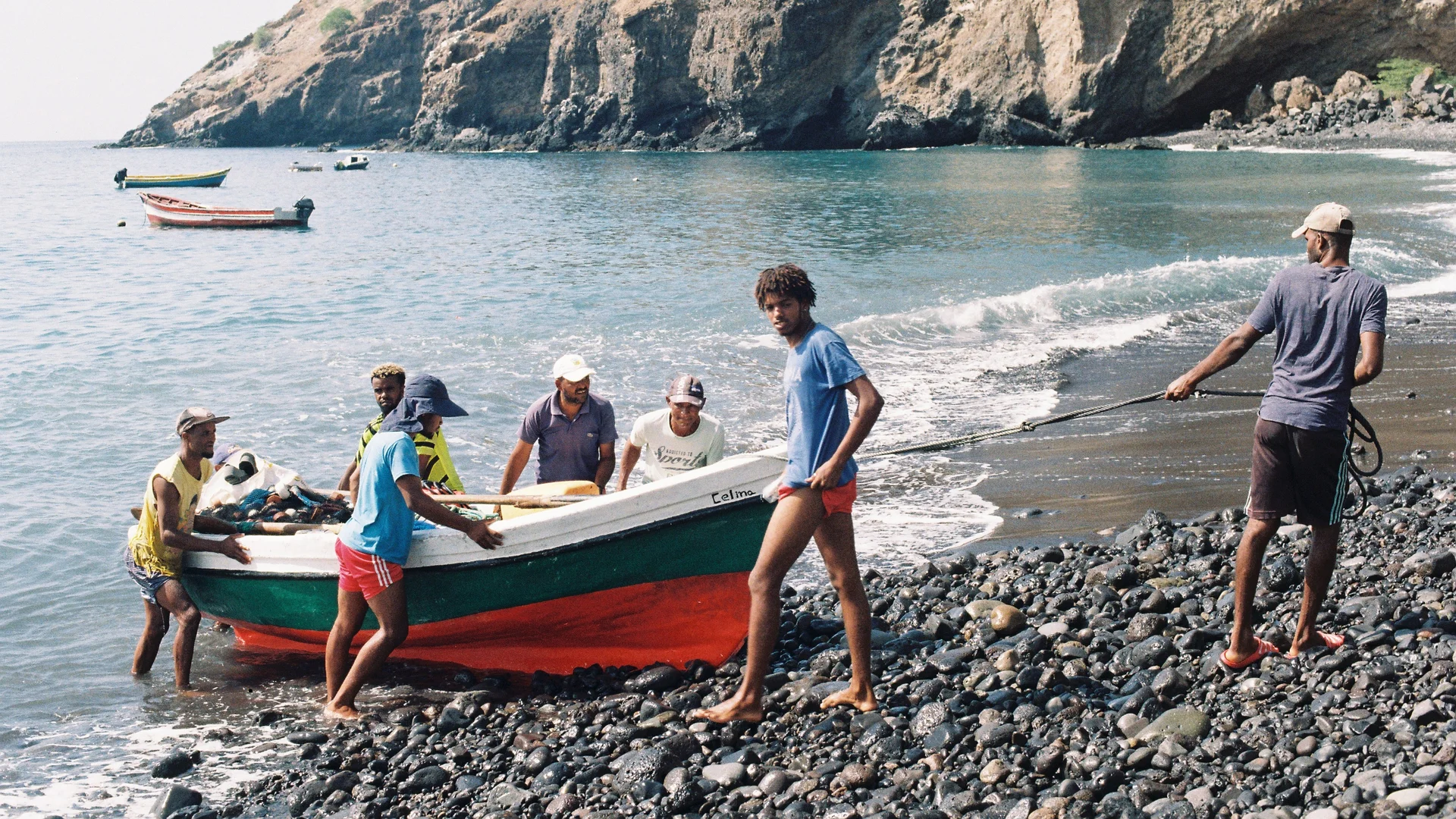 Fishing boat in Santo Antão, Cape Verde